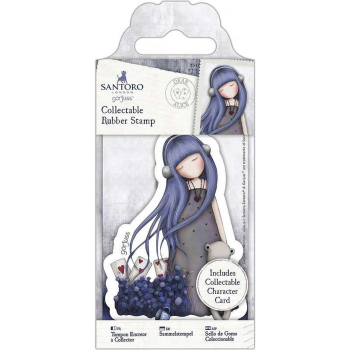 Santoro's Gorjuss Rubber Stamp No. 56 Dear Alice