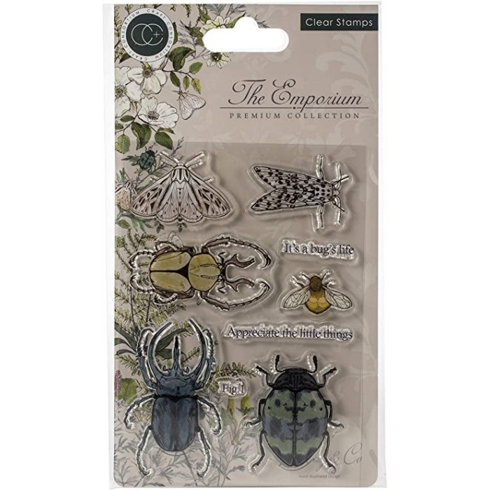 Sello de Polimero Craft Consortium A5 Clear Stamps Beetles CCSTMP019