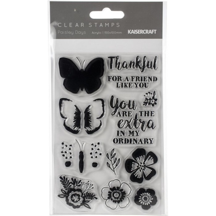 Sellos Paisley Days Clear Stamps 15x10