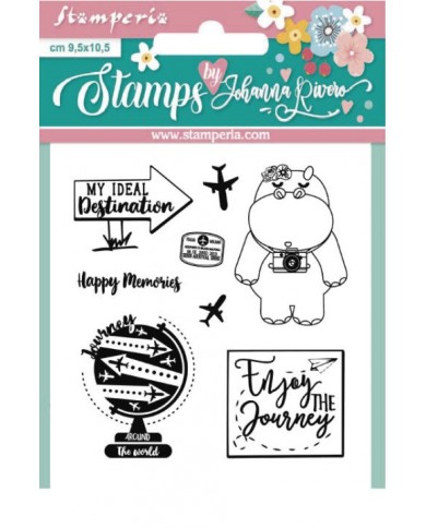 Sello grande: Hipopótamo Johanna Rivero