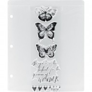 Tim Holtz Storage Studios Stamp Storage Binder Refills 8/Pkg - Fundas para Bibliorato CH93822