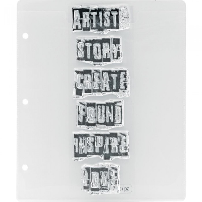 Tim Holtz Storage Studios Stamp Storage Binder Refills 8/Pkg - Fundas para Bibliorato CH93822