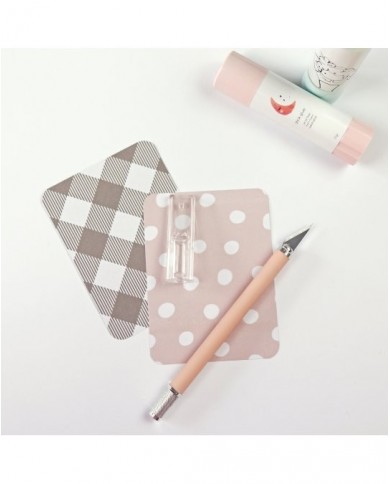 Cúter de precisión Aluacid Colores Rosa y Verde Mint