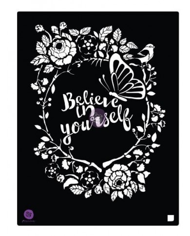 STENCIL – BELIEVE - Prima Marketing 15x23cm