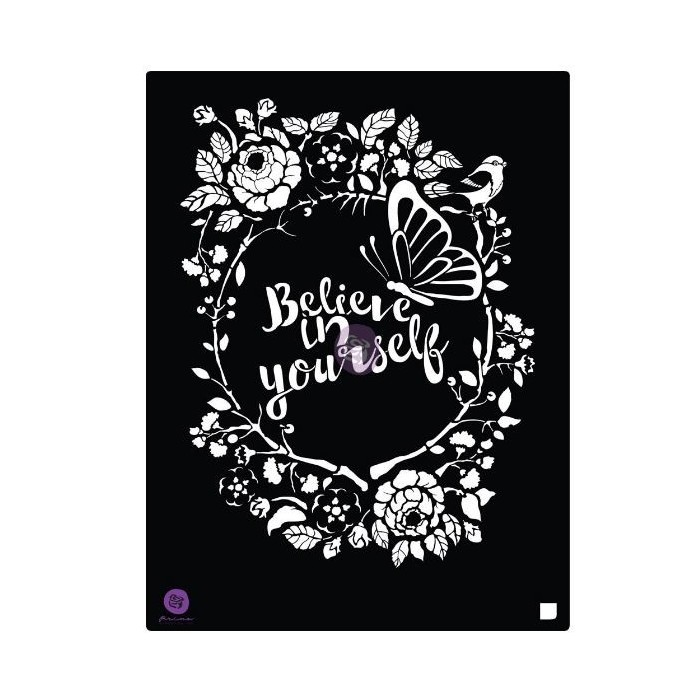 STENCIL – BELIEVE - Prima Marketing 15x23cm