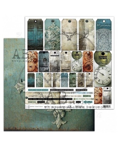 Papeles ABstudio Behind closed doors 8 papeles mas 1 papel de recortables 30x30 cmts