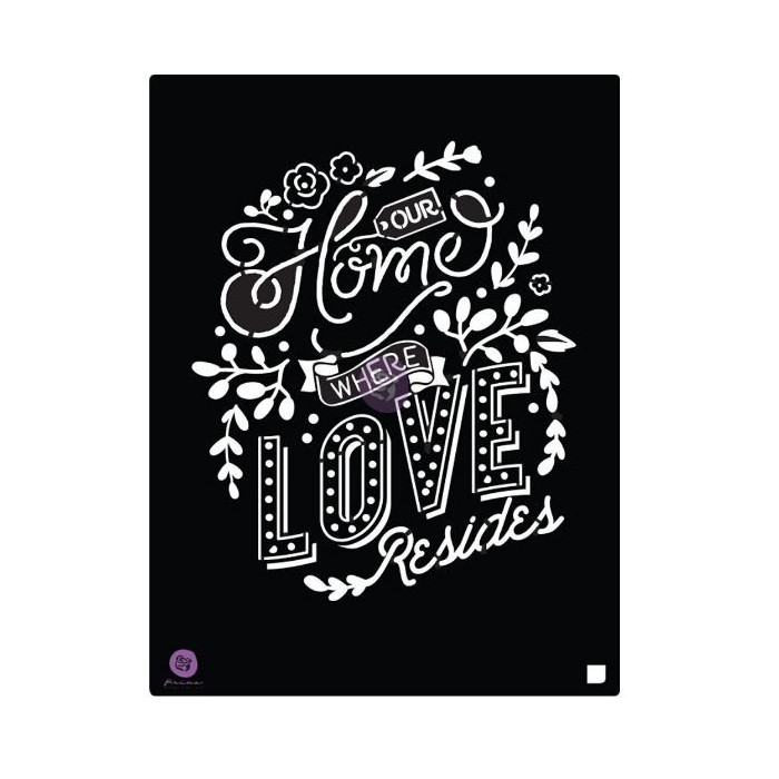 STENCIL – OUR HOME - Prima Marketing 15x23cm