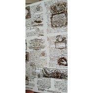 ABstudio - Glam paper - sheet 24 - Golden Ancient Book - 1 hoja