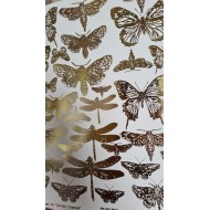 ABstudio - Glam paper - sheet 58 - Golden Insects - 1 hoja