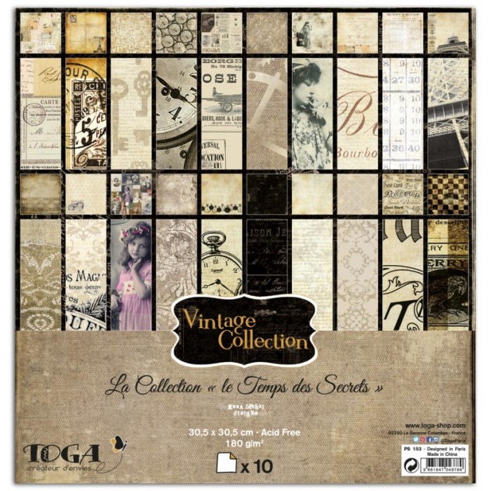 Vintage Collection TOGA 30,5x30,5 cmts Le Temps des Secrets