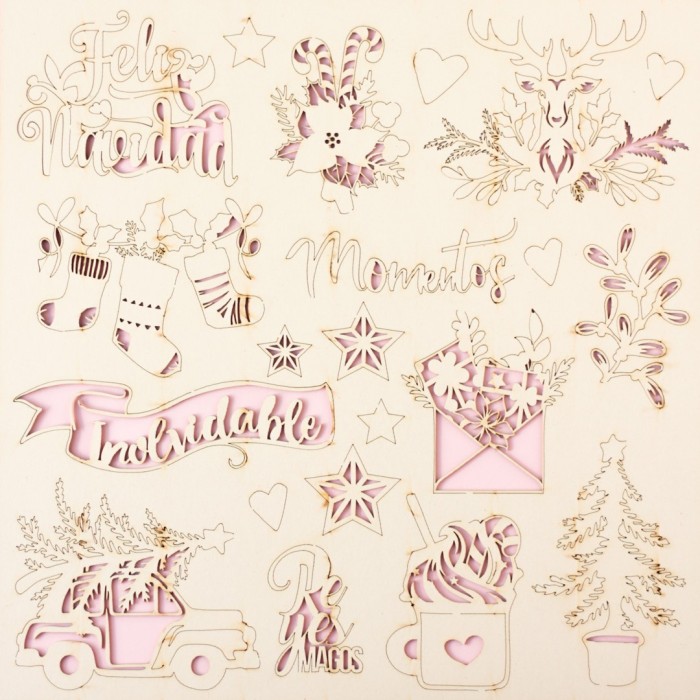 Chipboard Pequeña Navidad Johanna Rivero