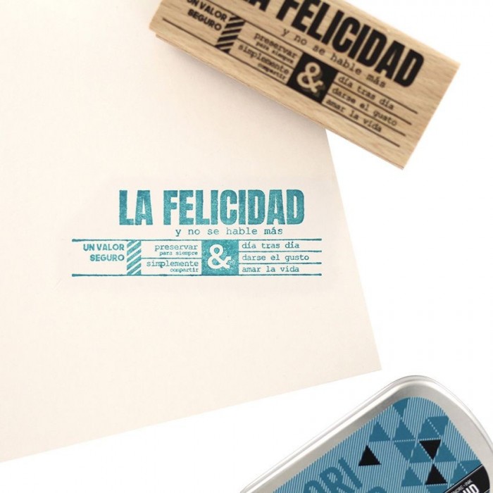 Sellos de madera La Felicidad Florilèges Design