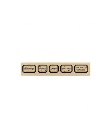 Sellos de madera Estaciones Florilèges Design