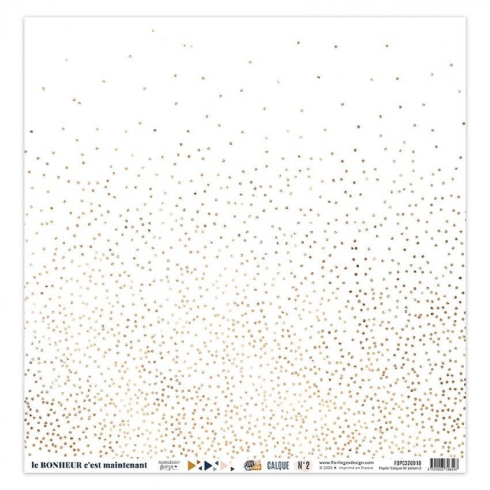 Kit de Vellum x 4  Tracing Kit GOLD SEASON FDPC320016