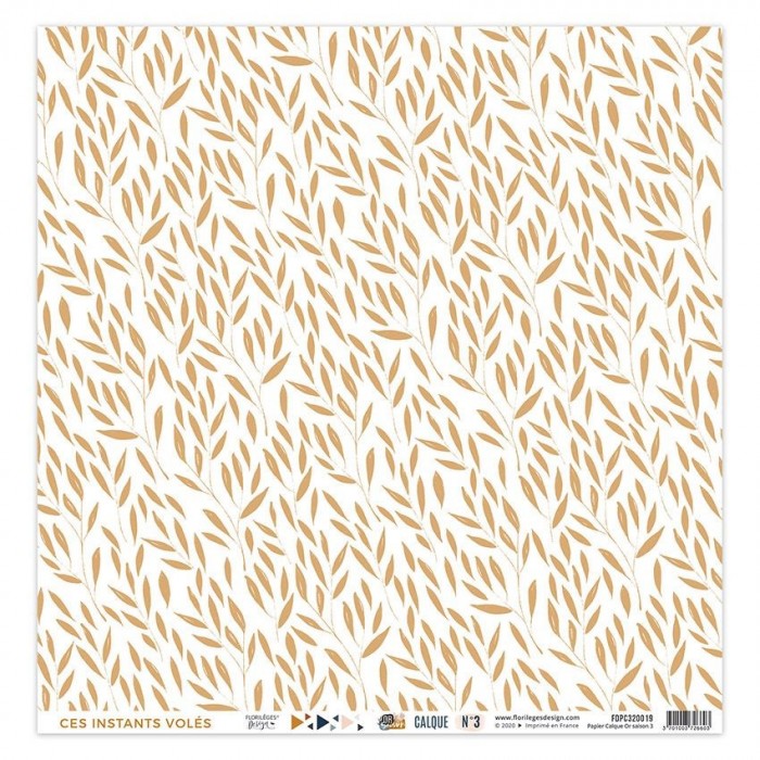 Kit de Vellum x 4  Tracing Kit GOLD SEASON FDPC320016