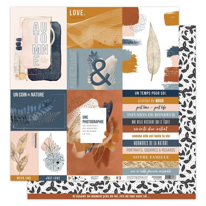 Kit de Papeles GOLD SEASON Printed Kit FDPI3200015