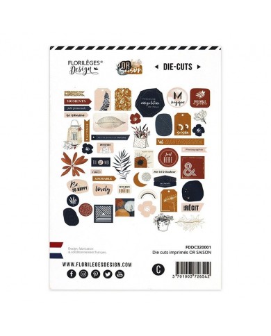 Recortables GOLD SEASON Florilèges Design FDDC320001