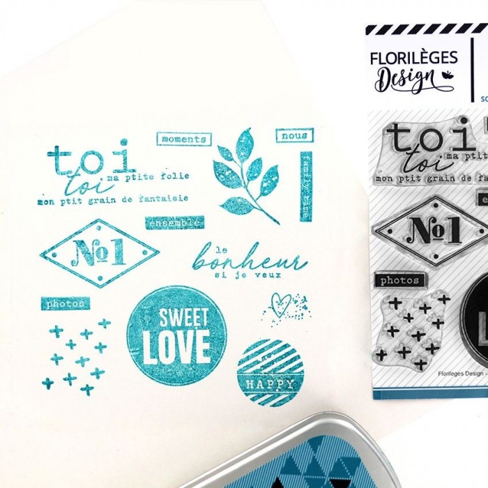 Sello NUMBER ONE Clear Stamps  Florilèges Design