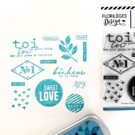 Sello NUMBER ONE Clear Stamps  Florilèges Design