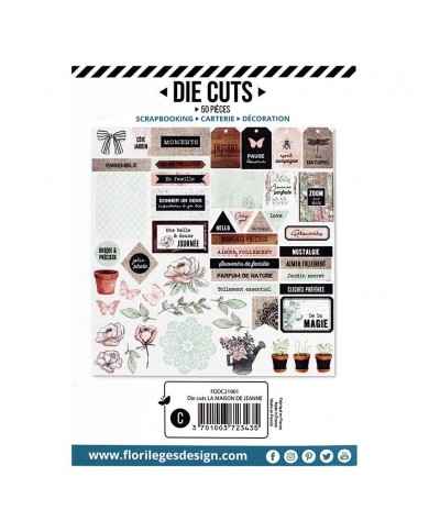 Die Cuts JEANNE'S HOUSE Florilèges Design FDDC21901