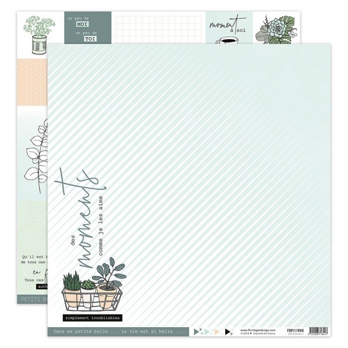 Kit de Papeles SOFT & GREEN Florilèges Design