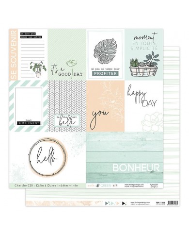 Kit de Papeles SOFT & GREEN Florilèges Design