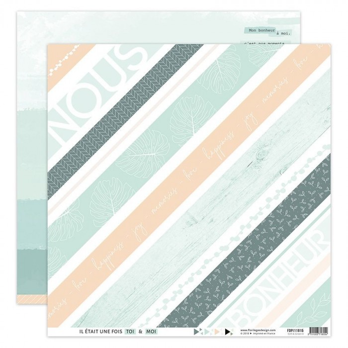 Kit de Papeles SOFT & GREEN Florilèges Design