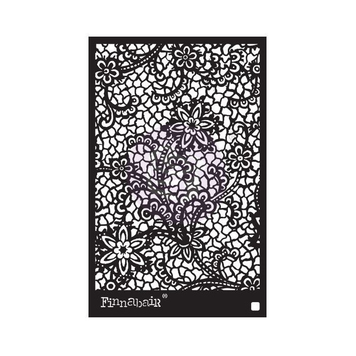 STENCIL – FLORAL NET – 15x23CM