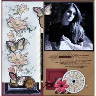 Sello de madera FLOWER AND BUTTONS Florilèges - FF218023