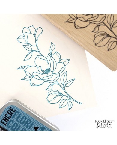 Sello de madera FLOWER AND BUTTONS Florilèges - FF218023