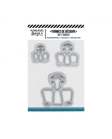 Troquel THREE CLIPS Florilèges Design