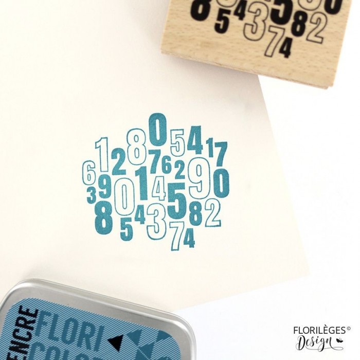 Sello de madera NUMBERS Florilèges - FF218023