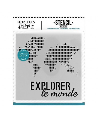 Stencil EXPLORE THE WORLD Florilèges Design