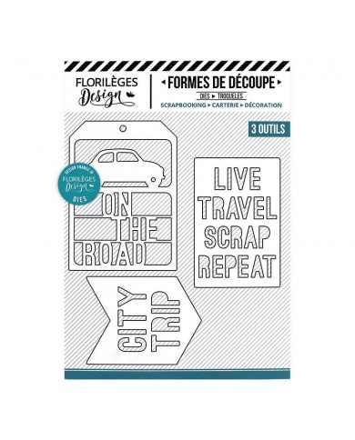 Troqueles TRAVEL AND SCRAP Florilèges Design