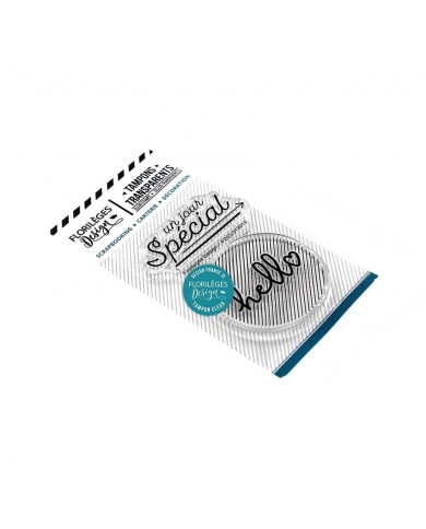 Sello HELLO SPECIAL Clear Stamps  Florilèges Design FDCL319019