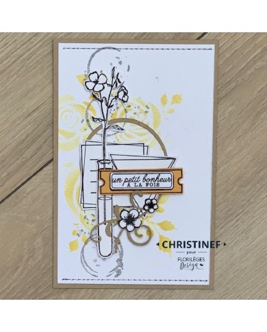 Sello de madera MESSAGE SHAPES Florilèges Design FG319016