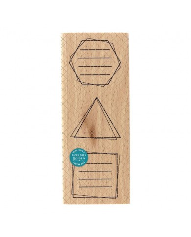 Sello de madera MESSAGE SHAPES Florilèges Design FG319016