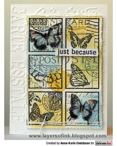 Sellos Darkroom Butterfly Post