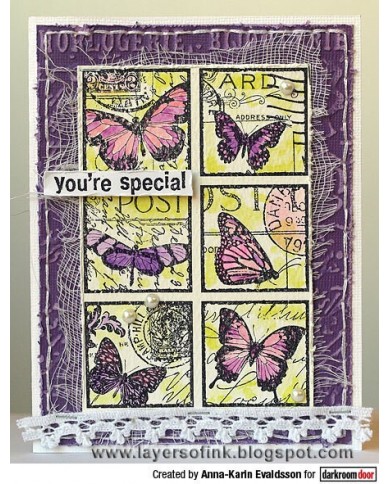 Sellos Darkroom Butterfly Post