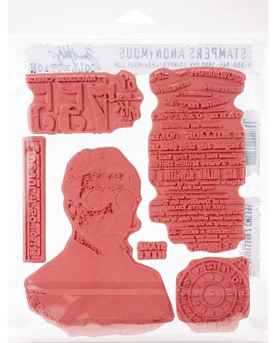 Tim Holtz  Cling Mount Stamps - The Professor 2 CMS395