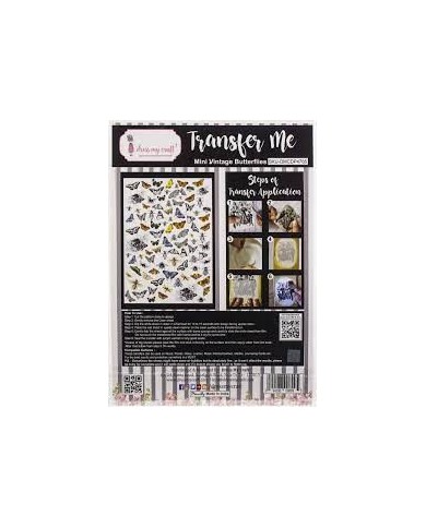 Dress My Craft Transfer Me Sheet A4-Mini Vintage Butterflies -