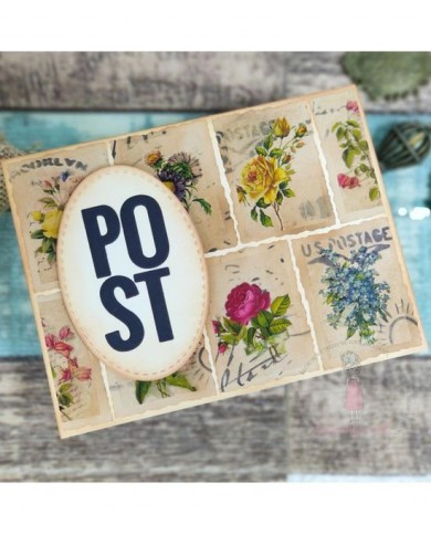 Transferibles Dress My Craft Transfer Me Sheet A4-Mini Vintage Flowers DMCD4776