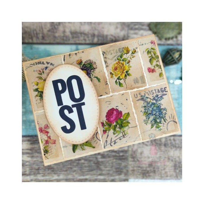 Transferibles Dress My Craft Transfer Me Sheet A4-Mini Vintage Flowers DMCD4776