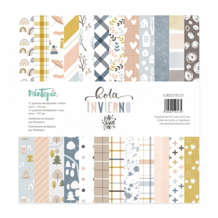 STACK  HOLA INVIERNO DE MINTOPÍA 30x30cmts