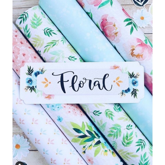 Colección “Floral 12 papeles de 30,5 x 30,5 cm - TheFlowerJournal TFY.FLO.01