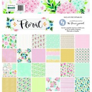 Colección “Floral 12 papeles de 30,5 x 30,5 cm - TheFlowerJournal TFY.FLO.01