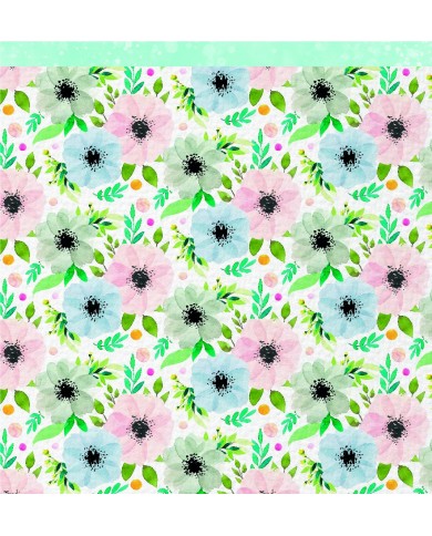 Colección “Floral 12 papeles de 30,5 x 30,5 cm - TheFlowerJournal TFY.FLO.01