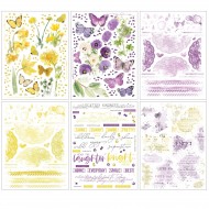 49andMarket - Vintage Artistry Butter & Lilac – Rub-On Transfers