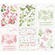 49andMarket - Vintage Artistry Blush&Sage – Rub-On Transfers