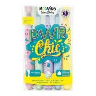 Marcador Resaltador Mooving PWR Chic Caja X 5 Unidades